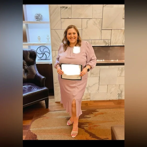 Skies Are Blue Vibrant Blue Midi Dress - Picture 7 of 8